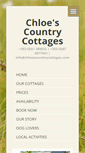 Mobile Screenshot of chloescountrycottages.com