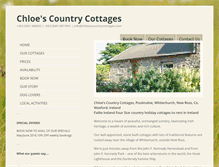 Tablet Screenshot of chloescountrycottages.com